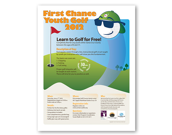 Santa Cruz Elks Club Youth Golf Event Brochure