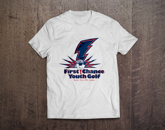 Santa Cruz Elks Club Youth Golf Event Tshirt