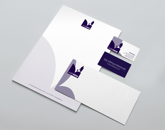 WalkAway Logo, Business Card, and Stationary